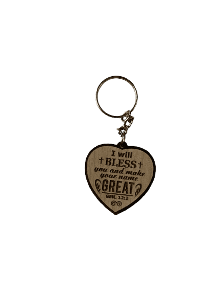 Wooden Cross Keychains with Bible Verses Heart Shape Model 1 - Image 12