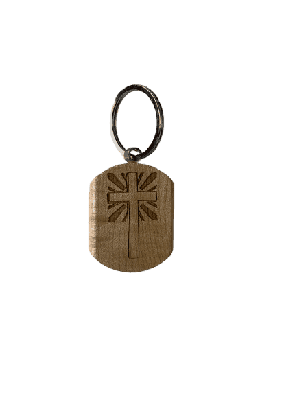 Wooden Keychain with Bible Verses and Holy Cross - Image 12