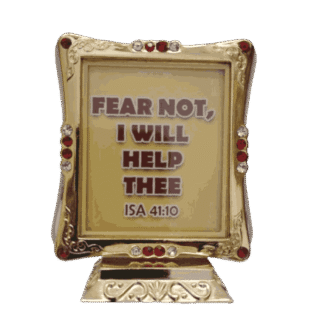 Glass Stand with Bible Verses Square Shape