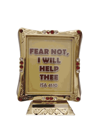 Glass Stand with Bible Verses Square Shape