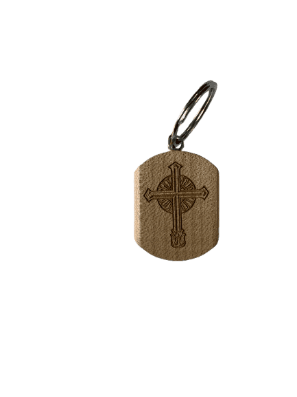 Wooden Keychain with Bible Verses and Holy Cross - Image 15