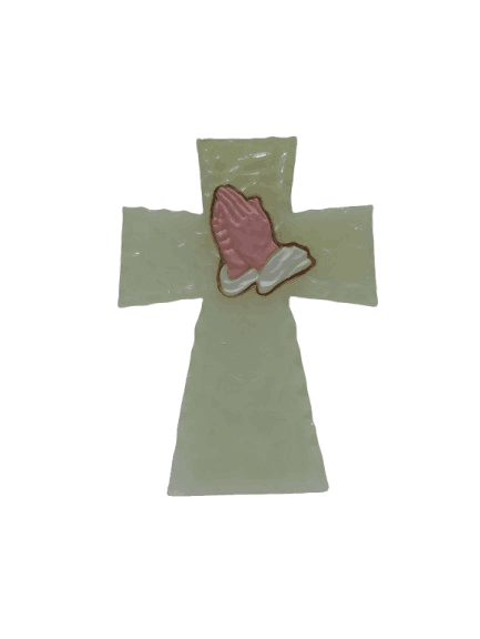 The Holy Cross Radium Prayer Hands - Image 2