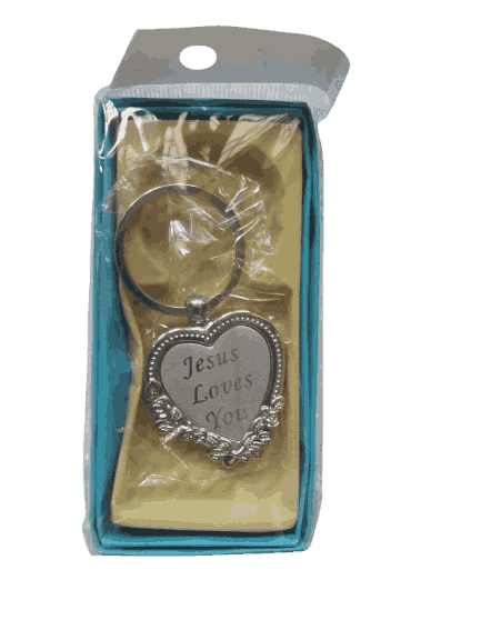 Gift Keychain with Bible Verses Heart Shape - Image 2
