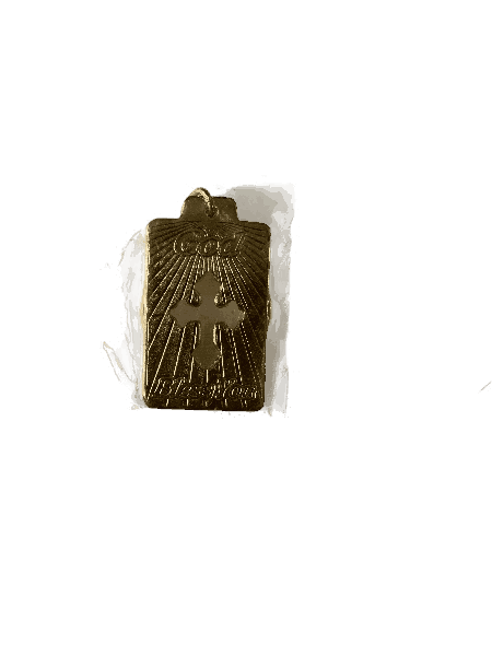 Metal Keychain with Holy Cross Square Shape Model 1 - Image 2