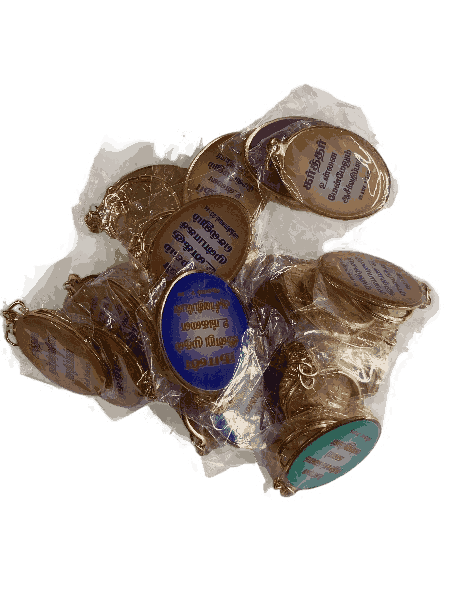 Metal Keychains with Bible Verses Oval Shape Model 1 - Image 2