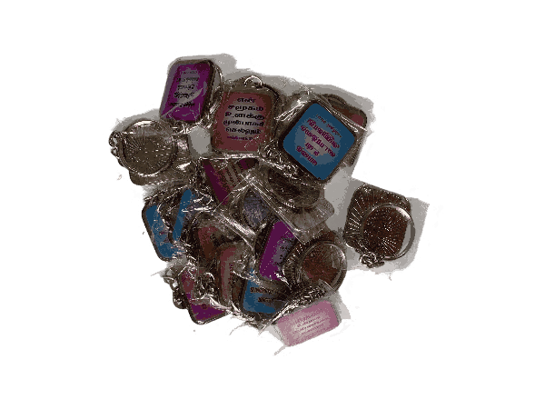 Metal Keychains with Bible Verses Square Shape Model 1 - Image 3