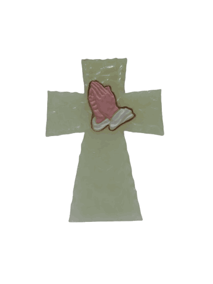 The Holy Cross Radium Prayer Hands - Image 3