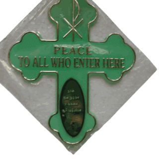 The Holy Cross Plastic Sticker Radium