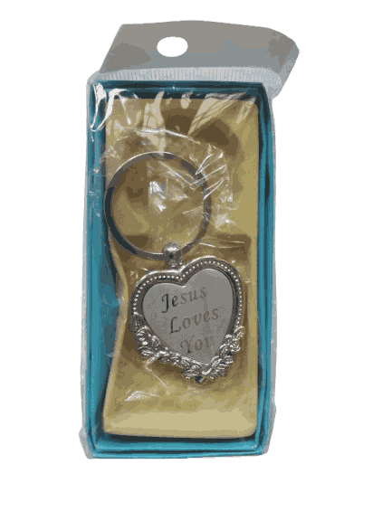 Gift Keychain with Bible Verses Heart Shape - Image 3