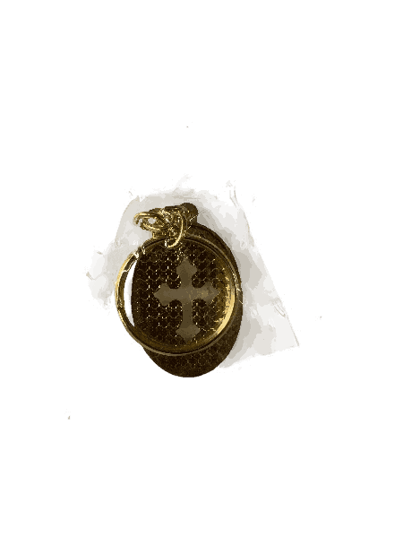 Metal Keychain with Holy Cross Oval Shape Model 1 - Image 3