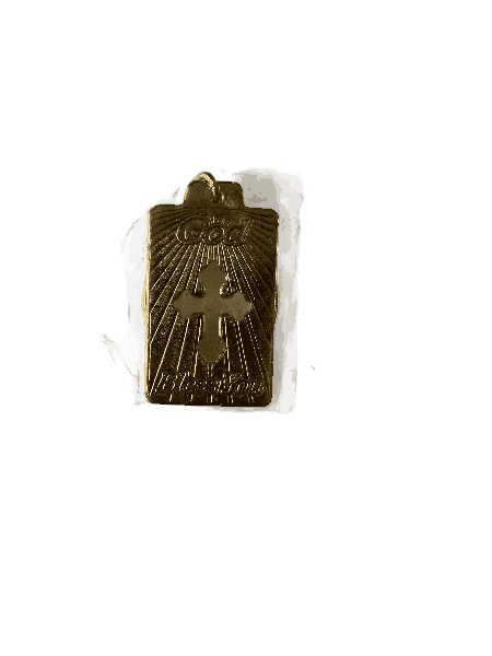 Metal Keychain with Holy Cross Square Shape Model 1 - Image 3