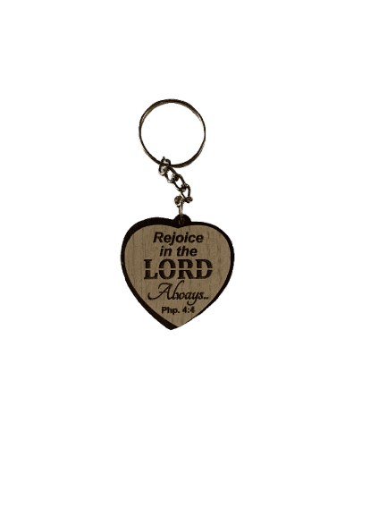 Wooden Cross Keychains with Bible Verses Heart Shape Model 1 - Image 4