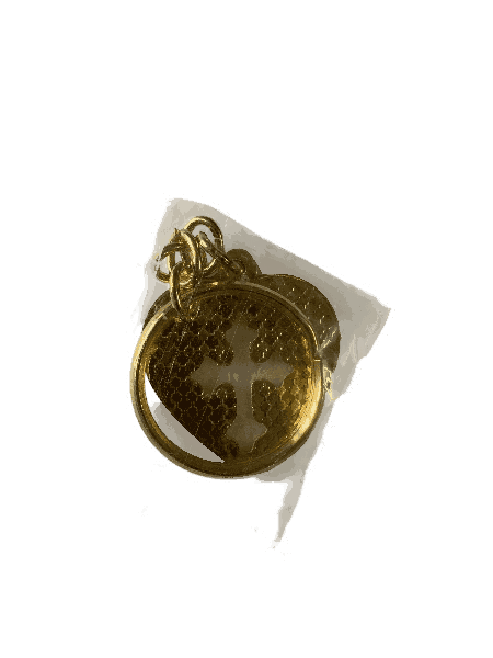 Metal Keychain with Holy Cross Heart Shape Model 1 - Image 5