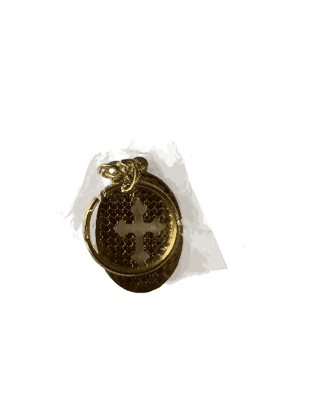 Metal Keychain with Holy Cross Oval Shape Model 1 - Image 5