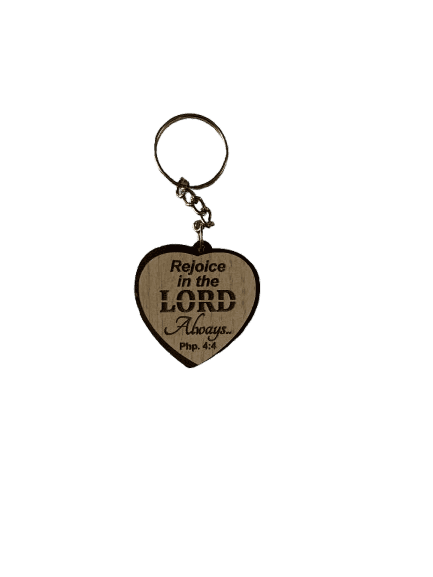 Wooden Cross Keychains with Bible Verses Heart Shape Model 1 - Image 5