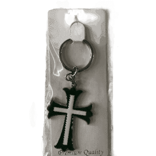 Gift Keychain Metal Holy Cross Type 6