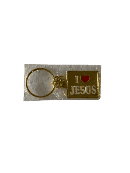 Gift Keychain Metal I Love Jesus Type 1 - Image 5