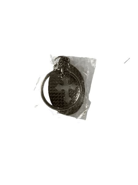 Metal Keychain with Holy Cross Oval Shape Model 1 - Image 8