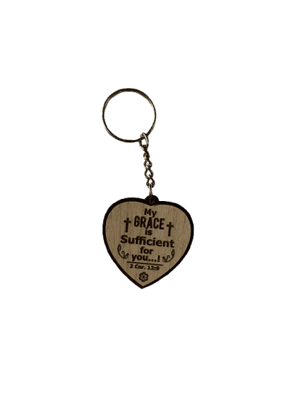 Wooden Cross Keychains with Bible Verses Heart Shape Model 1 - Image 8