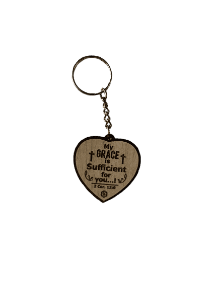 Wooden Cross Keychains with Bible Verses Heart Shape Model 1 - Image 9