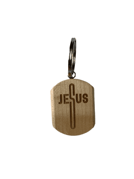 Wooden Keychain with Bible Verses and Holy Cross - Image 9