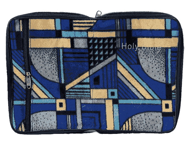 Bible Cover Velvette Cover with Side Zip (with various colors) - Image 2
