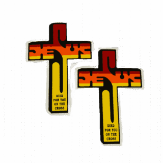 Jesus Died for you on the Cross Sticker