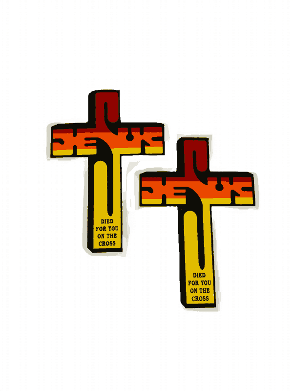 Jesus Died for you on the Cross Sticker