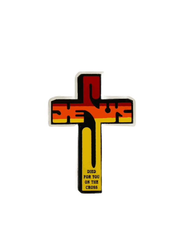 Jesus Died for you on the Cross Sticker - Image 6