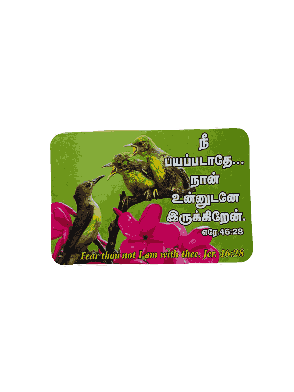 Pocket Calendars (2026) with 100 different Tamil/English Bible Verses (100 Pieces)