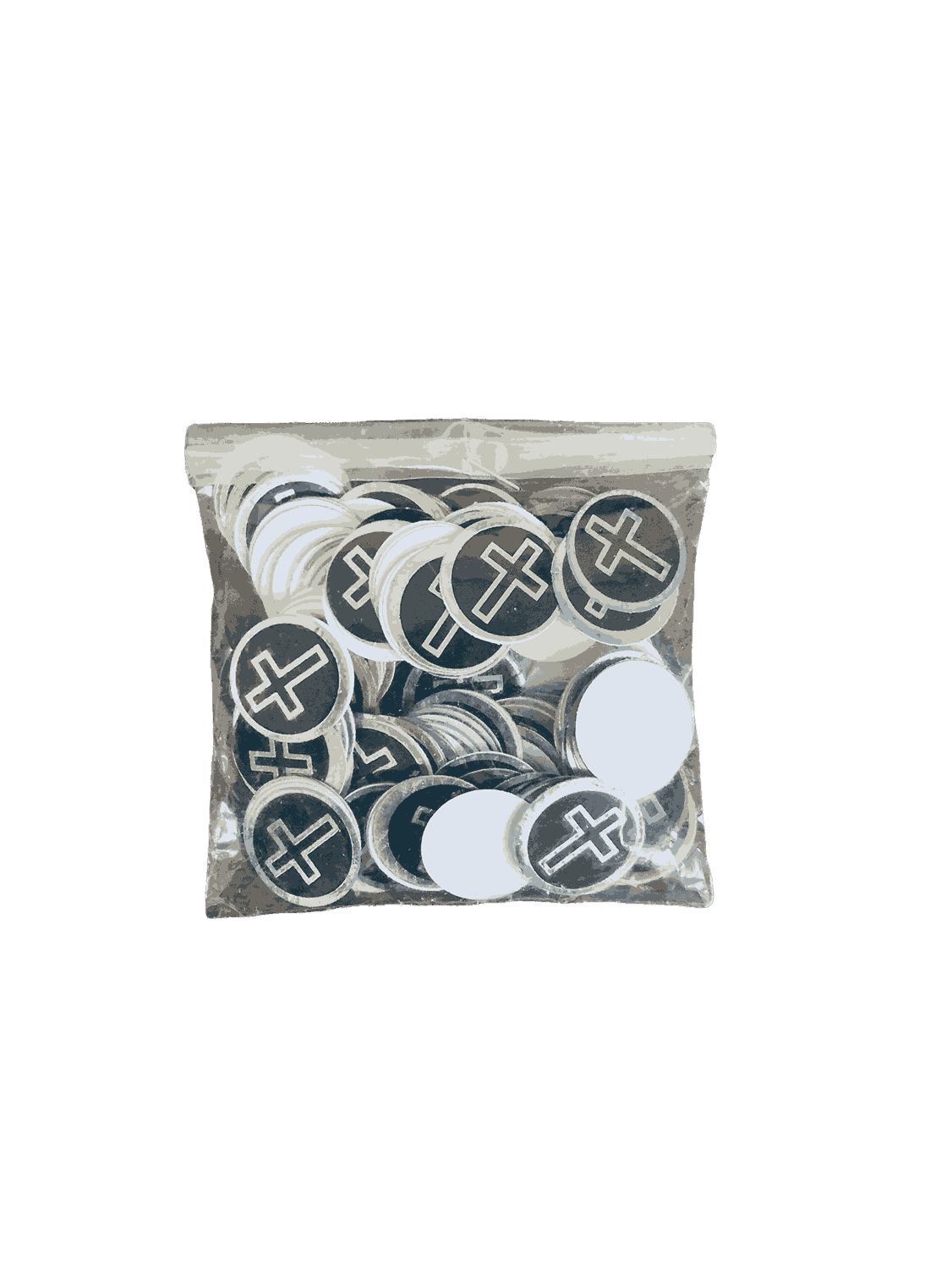 Round Cross Stickers Small Size (Black Color) – 6 Pieces - Image 5