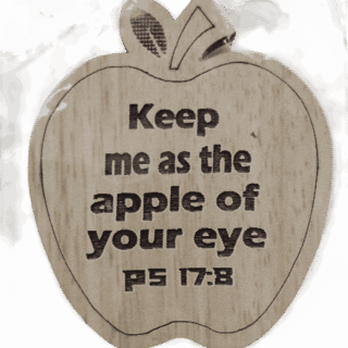 Wooden Sticker Apple Model