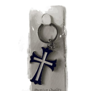 The Holy Cross Metal Keychain